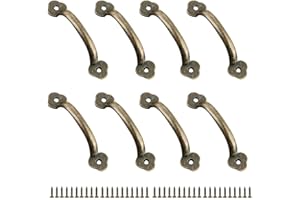 JINXM 8 x Zinc Alloy Rustic Door Knob Handles for Kitchen Barn Doors Garden Shed (100 mm)