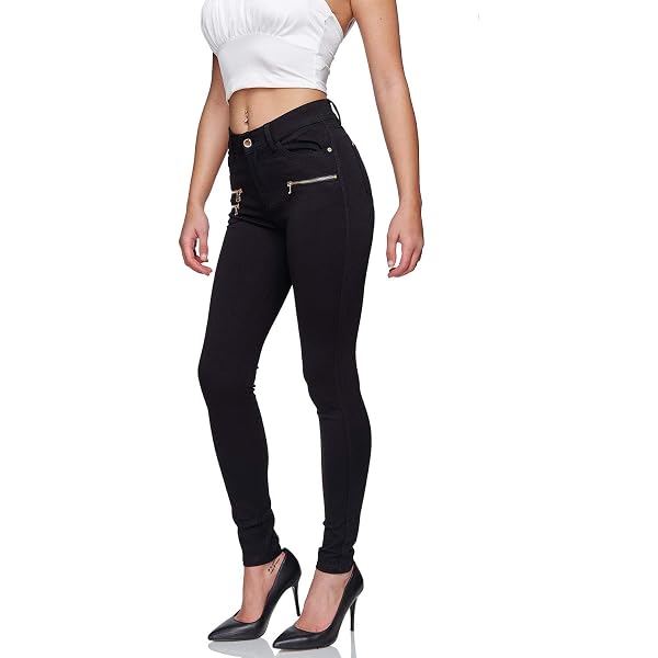Pantaloni Premaman Regolabili Jeans Maternità Donna | Denim Elasticizzato | Vita Regolabile | Gravidanza E Allattamento | Tessuto Morbido Jeans Strappati - 4