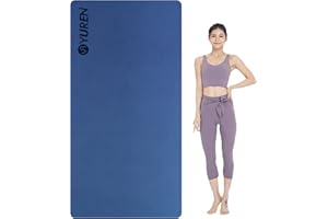 RYTMAT Tappetino Yoga Antiscivolo XL TPE 195×90cm 10mm Spesso Tappetino Palestra Spesso Tappetino Fitness Ginnastica Pilates con Tracolla e Borsa