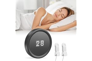 LUQIXCEY Vagus Nerve Stimulation Device with Ear Clips,Sleep Aids witn 20min Timer Function for Adults,Calm Carry Device for Insomnia Sleep with 3 Modes & 28-Level Adjustment
