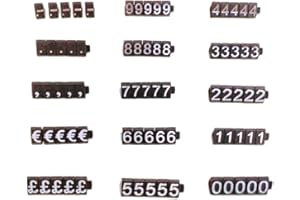 PC3721@ Preis Cube Kit für Shop Display (Silber auf Schwarz, 340 Würfel)