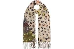 FRAAS Colour Leo Cashmink Schal Damenschal Winterschal Fransenschal Damen - mit Fransen Herbst-Winter Winter