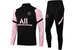 JIHAE Paris Football Tracksuit, Men's Suit, Jogging Suit, Sports Suit, Running Suits & Jackets for Football Uniforms, Training Uniforms