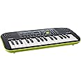 Casio SA-46 Mini Tastiera Elettronica Polifonica ad 8 Voci e 32 Tasti, Nero e Verde