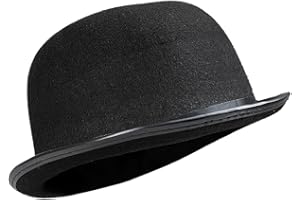 Funidelia | Bombín negro para hombre y mujer Años 20, Cabaret, Charleston, Décadas - Accesorios para adultos, accesorio para disfraz - Negro