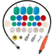 Kit Polissage 78 Pièces - Arbre Flexible M14, Tampons Laine Et éponge Pour Polisseuse