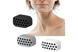 MEETTIKEY Paquete de 3 ejercitador de mandibula, Entrenador de músculos de línea de mandíbula para Hombres/Mujeres, Equipo de Gimnasio de Doble Barbilla