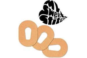 MySweetStitch | Plaster do sensora Dexcom G6 | Wodoodporny, z otworem wentylacyjnym i przyjazny dla skóry (25 sztuk) | Produkowane w Niemczech | na zewnątrz: Ø 70 x 55mm | Beżowy