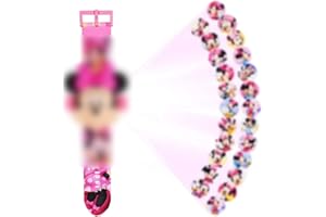 simyron Kinder Cartoon Uhr Briefmuster wasserdichte Kinder Projektion Armbanduhr Armband Armbanduhr für Kinder Kleinkind Jungen Mädchen 3-12 Jahre alt (Ohne Akku)