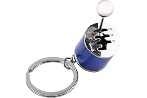 GZD Kreatywny model części samochodowych Metalowy brelok Brelok do kluczy gadżetów, Mini brelok do kluczy zabawka polerowany metalowy sześciobiegowa manualna skrzynia biegów(10.00 * 10.00 *