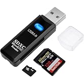 Kyrotech USB3.0 SD/TF Kart Okuyucu, USB 3.0 5Gbps Y&uuml;ksek Hızlı &Ccedil;ift Yuvalı OTG Hafıza Kartı Adapt&ouml;r&uuml; TF/Micro SD/SD/SDXC/Micr