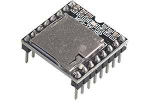 HALJIA DFPlayer Mini moduł odtwarzacza MP3, 24-bitowe wyjście DAC, bezpośrednie podłączenie do głośnika, obsługa karty TF, kompatybilny z Arduino Raspberry Pi itp.