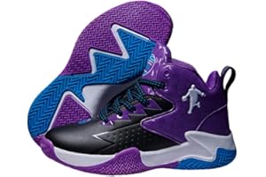 Hixingo Chaussure de Basketball Enfant Garçon Filles Sneakers Baskets Baskets de Basket-Bal Femme Unisexe Antidérapant Chaussures de Sport pour Jeunes Homme 31-40 EU