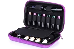 GNAUMORE Bolsa para Guardar Botellas de Aceites Esenciales,Bolsa para Aceites Esenciales,Bolsa de Viaje para Aceites Esenciales,Almacenamiento de Aceites Esenciales,Caja de Aceites Esenciales