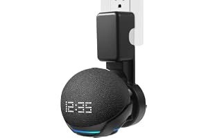 ZORBES Wall Mount for Alexa Echo Dot 5th Generation, Space-Saving Solution with Cable Management Wall Holder for Alexa Echo Dot 5th Generation, Alexa Echo Dot Accessories (Black, Holder Only)