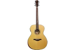 Sevinia Signature Series Electro-Acoustic Guitar | All-Solid Body, Solid Spruce Top with Mahogany Back & Sides, Tuner, 3 Band EQ, Supplied with Padded Gig Bag & Strap | Body style: Orchestra