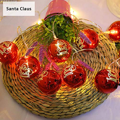 Preisvergleich Produktbild iStary Weihnachtslicht LED Kugel Lichterkette Sterne Schneeflocke Ball Laterne Batterie Betrieben Urlaub Lampe Wasserdicht Gartendekoration Garland Ideal Für Balkon, Außen Deko, Innen, Party Usw.