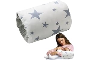 SHCHME Comfy Cardle Pillow Cozy Cradle Arm Pillow Baby Feeding Nursing Pillow for Mother (Star)