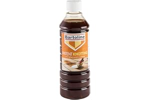 Bartoline Patent Knotting 500ml – Quick-Drying Knot Sealer for Wood – Ideal for Paint, Wax & Polish Prep
