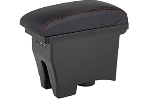 JAMNIK Universal Armrest Center Console,Car Arm Rest For Volkswagen For POLO Center Storage Box Retrofit For VW For POLO Mk5 6R For Vento Car Armrest Box Car Armrest Accessories 2012-2018 Central Armre ( Col