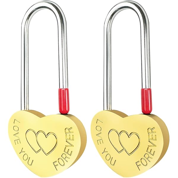 Engraved Heart Love Lock With Key - Travel Bridge Love Locks For Honeymoon, Wedding Anniversary, Gift For Wife, Paris Love Lock Bridge - View #7
