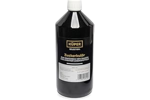 ‎KÜPER SELECTION Küper Gourmet Zuckerkulör – 1000 ml - flüssige Lebensmittelfarbe braun - Zuckercouleur für Soßen, Dressings oder süße Saucen – dunkler Zucker Couleur