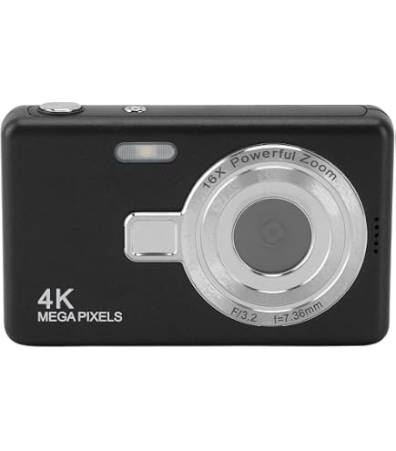 Fotocamera Digitale, Fotocamera per Vlogging da 40 MP 1080P con Messa a Fuoco Automatica con Zoom Digitale 8X, Schermo da 2,4 Pollici, Videocamera Anti-vibrazione per Bambini