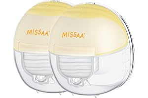 MISSAA Sacaleches Electricos Manos Libres, Extractor de leche materna portátil inalambrico eléctrico, bajo nivel de ruido 2 modos y 9 niveles, poder de succión fuerte sin dolor,brida de 24 mm