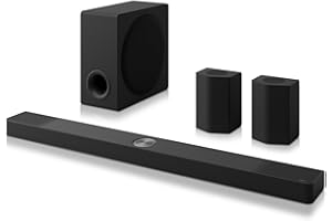 LG S95TR - Barra de Sonido Inteligente, 810W, 9.1.5 Canales, Sonido Envolvente Dolby Atmos y DTS, Amplia Conectividad, Bluetooth, USB, Entrada Óptica, Negro