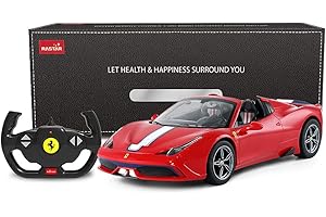 RASTAR Ferrari - Coche de control remoto, 1/14 Ferrari 458 Special A Red Toy Car - Convertible, apertura y cierre automático