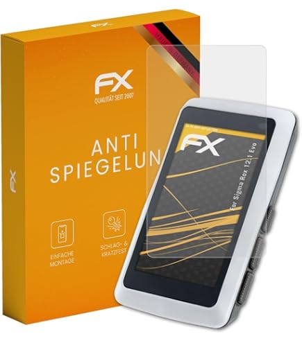 AtFoliX FX Hybrid-Glass Panzerfolie Für Sigma Rox 12.0 – 9H Härte, Blasenfrei, Made In Germany