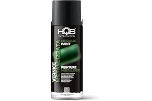 HQS HIGH QUALITY SPRAY HQS Bomboletta di Vernice Spray 400ml Metallizzato (Nero)