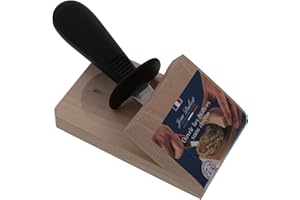 Jean Dubost Sabot cale huître avec couteau à huître manche polypropylène noir