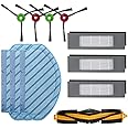 Verilux® Filter Brush Mop Cloth Set for Ecovacs Deebot Ozmo 920 950 T5 N5 N8 T5 Max, T5 Power Vacuum Deebot N8 Replacement Accessories for Deebot