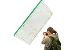 Hitrod Pieds à Coulisse Golden Ratio pour la Peinture, viseur pour Le Dessin - Recherche de Composition du Nombre d'or - Outil de Peinture au Rapport d'or, visionneuse de Section dorée Claire pour la