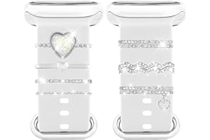 Joycabin Uhrenarmband Charms Armband, Charms Uhrenarmband Charms-Bänder Metallverzierung mit Schnalle für Apple Watch Series 8 7 6 5 4 3 2 1