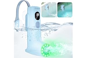 Massaggiatore Spa in Bagno, Massaggiatore ZYAOW Vasca Idromassaggio Modalità Bolle/Getto, luce RGB a 7 Colori, Dispositivo Impermeabile IP67