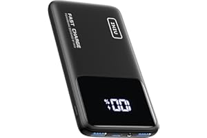 INIU Power Bank, Slim 22.5W PD Fast Charging Portable Charger, USB C in&out 10000mAh Battery Pack, Travel Essentials Powerbank, Mobile Phone Charger for iPhone 17 16, Samsung S25 S24, iPad, Xiaomi etc