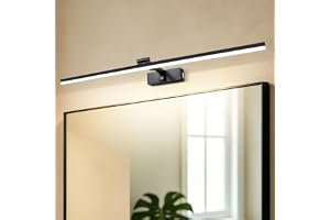 TYhogar LED badrumsspegellampa 80cm 3000K/4500K/6000K 3 färgtemperaturinställningar badrum 180° roterande vägglampa 1820LM 16W IP44 inomhus bord