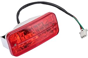 GOOFIT Motorcycle Brake Rear Tail Light Tail Brake Stop Lamp Light Replacement For FC50 Beat Chaly 50 Scooters ATV Moped Bicycles
