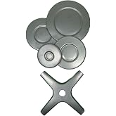 Cook-Lab 5'Li Ocak Fırın Mat Bek Kapak Takımı Ankastre Set &Uuml;st&uuml; Emaye Takım (Profilo-Bosch-Siemens Uyumsuz) Mat