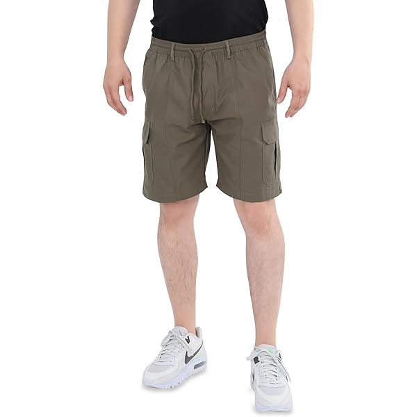 Bermuda Hombre NKPUYT Pantalones Cortos Cargo Para Hombre, Cintura