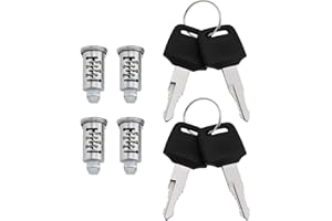 OTOTEC 4 Pezzi Portapacchi Box da Tetto Barile Serrature di Sicurezza Lucchetto da Tetto per Portabici Portapacchi Portasci Barre Trasversali Torri Porta Kayak con Chiavi