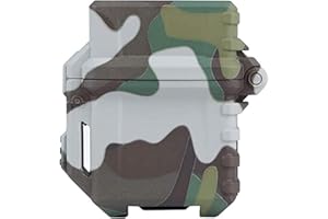 WARMHEARTTING Estuche de Almacenamiento con diseño de Concha para mechero táctico, contenedor Organizador para Zippo, Tanque Interior, Herramienta de Supervivencia para Acampada al Aire Libre