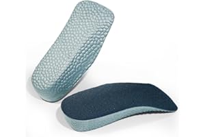 WOETWOAT Altezza Aumentando Tallone Solette, morbido e leggero Aumento di Altezza Solette per uomo e donna (Gray, 3.5CM)