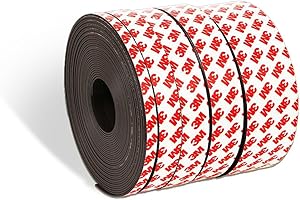 VEOIRXU Nastro metallico autoadesivo nero per magneti I Ideale per figure e scaffali I Nastro ferroso I Nastro metallico Nastro Magnetico Autoadesivo Forte | Strisce Magnetiche con Supporto Adesivo