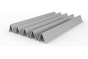 ELITE BBQ V2A 1,5 mm Starke Edelstahl Aromaschienen Flavorizer Bars Flammenblech für Weber Spirit 310 320 330 Reihe bis Baujahr 2012 mit Seitentasten Regler seitlich