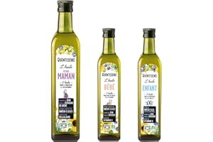 Huiles Santé Infantile QUINTESENS - Lot d'1 Huile Future Maman, 1 Huile Enfant & 1 Huile Bébé - Apports en DHA, Oméga 3, 6 & 9 et Vitamine E adaptés à toute la Famille - Production 100% Française