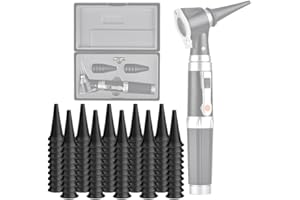 Jiusion Pack D'origine 100 Pack 4 mm Conseils de Spéculum Otoscope Pour Jiusion 3X Otoscope ou Même Style Otoscope, Disposabe Spéculum Otoscope Caps Accessoire 100 Pièces au total