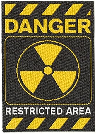 Patch iron-on badge Danger Restricted Area